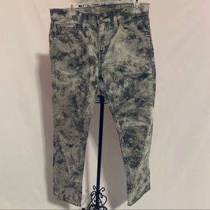 Levi’s 511 acid wash jeans